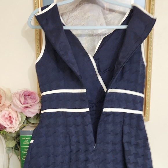 Nautica Blue Sheath Dress Sleeveless Crew Neck - Picture 10 of 12